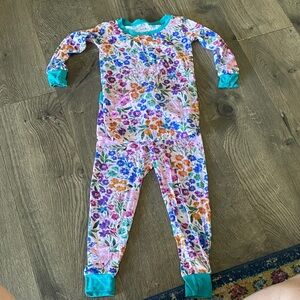 Little Sleepies Colorful Floral Kids Footie